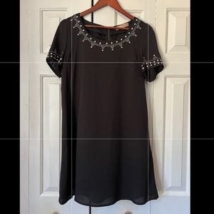 Black mini dress